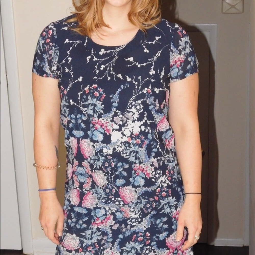 Asian print professional dress